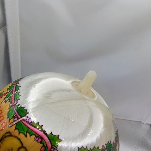 Raggedy Ann & Andy Christmas Silk Wrapped Ornament Ball Vintage Holiday Decor - Picture 4 of 11